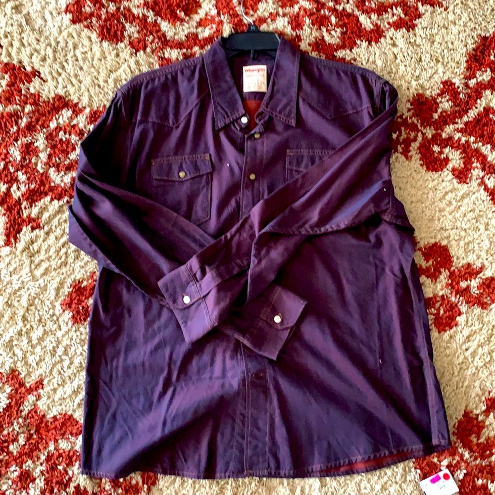 Men’s Long Sleeve Wrangler Shirt XXL